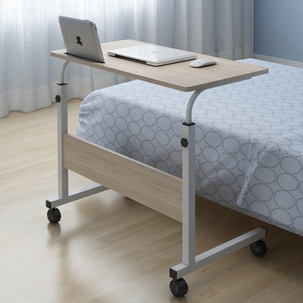 대형 이동식 높이조절 노트북 쇼파 침대 사이드 테이블 공간절약 책상 작업실 크림