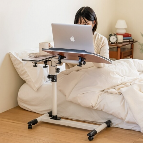 튼튼한 이동식 높이조절 각도조절 접이식 노트북 쇼파 침대 사이드 테이블 책상