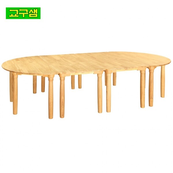 어린이 원목 열린 책상 원목다리-고무나무H530 H73-1