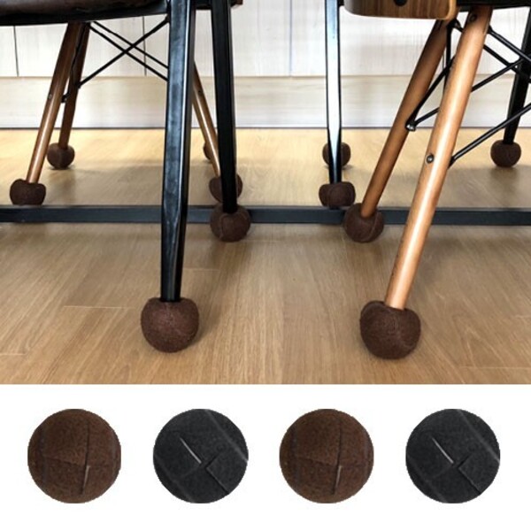 [123마켓] 프리미엄 테니스공 의자 발커버1P/의자다리캡 발커버 의자발 식탁의자 의자캡