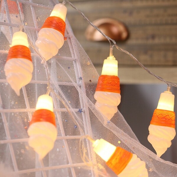 아이스크림 LED 가랜드 줄조명 캠핑 차박 아이방꾸미기 무드등 트리장식