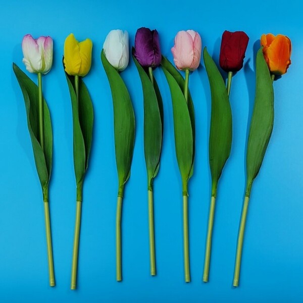 조화장식 럭셔리 튤립조화 성묘조화 산소꽃 7색상