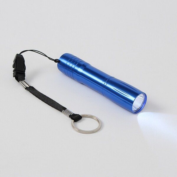 LED 라이트 휴대용 후레쉬(블루) 슬림 미니손전등