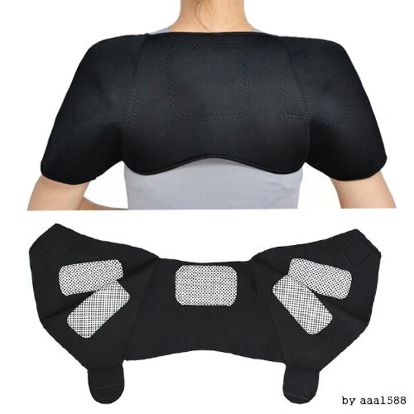 토르마린 어깨발열벨트 찜질벨트 허리보호대 자가발열