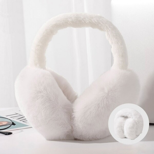 부드러운퍼 털 휴대성 접어보관 귀마개 겨울 방한용품