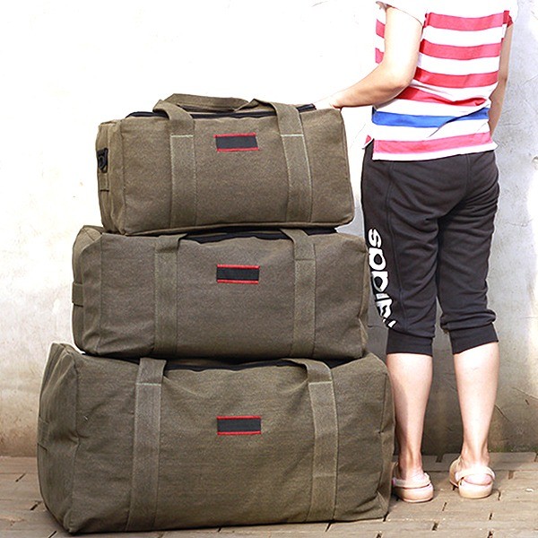 캔버스 캠핑 여행 대용량 가방(중형)