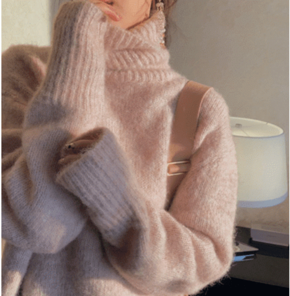 [여리여리포근] 포그니 터틀넥 목폴라 스웨터 니트