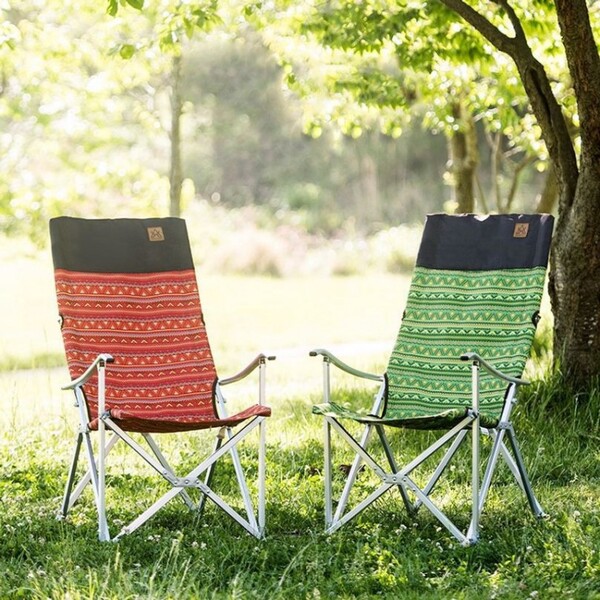캠핑 의자 접이식 폴딩 낚시 야외 릴렉스 체어 레드 R