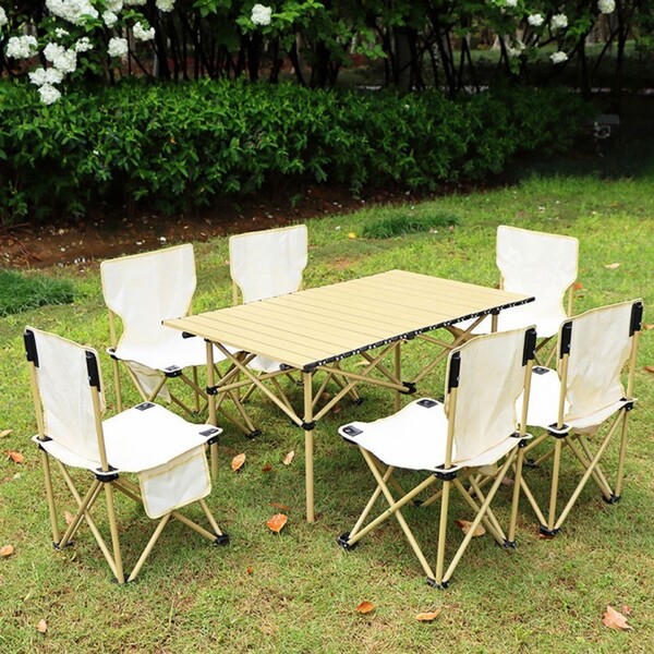 휴대용 접이식 캠핑 테이블세트 홈캠핑 테이블 의자 야외 낚시