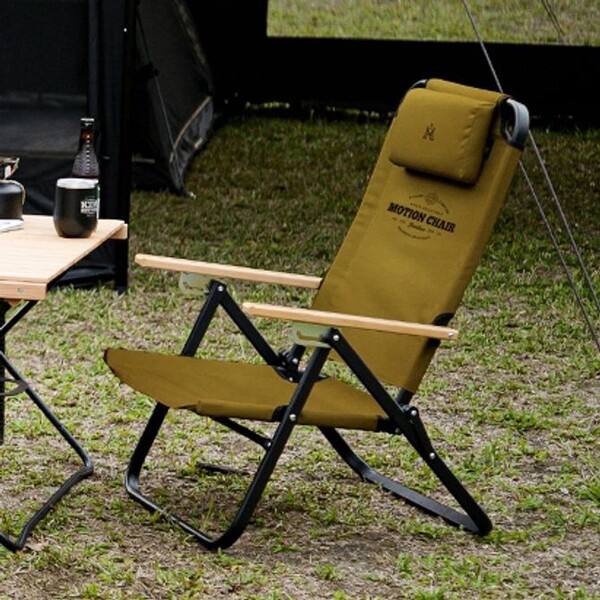 캠핑 의자 접이식 폴딩 낚시 야외 각도 체어 골드