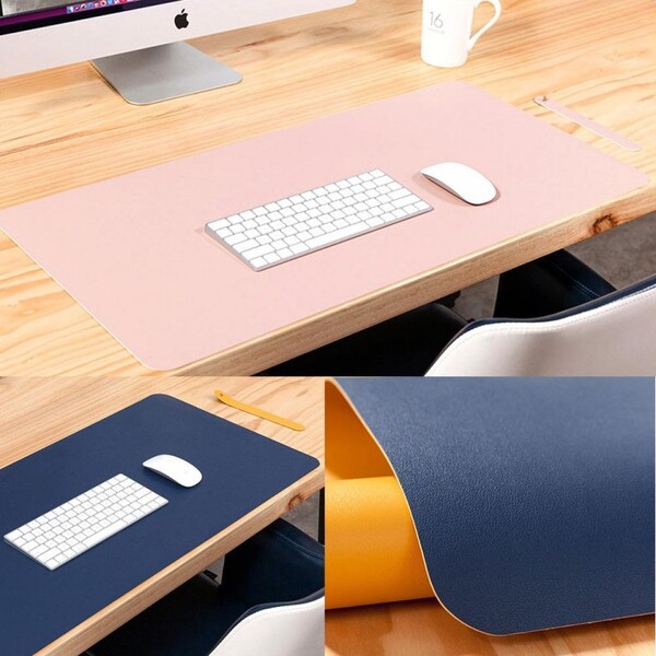 가죽 와이드 데스크매트 책상덮개 대형 마우스장패드 테이블 책상 깔개 깔판 사무실 책상정리