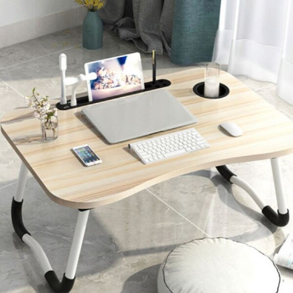 노트북 미니 테이블 컵홀더 좌식 책상 멀티 테이블